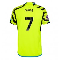 Camiseta Arsenal Bukayo Saka #7 Segunda Equipación Replica 2023-24 mangas cortas